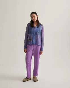 Crys Sheer Embroidered Shirt