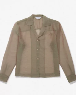 Crys Sheer Embroidered Shirt