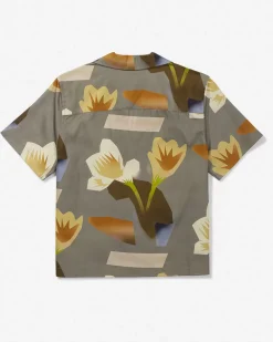 Dani Lagoon Blooms Camp Collar Short Sleeve Shirt