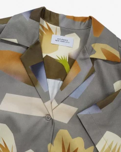 Dani Lagoon Blooms Camp Collar Short Sleeve Shirt