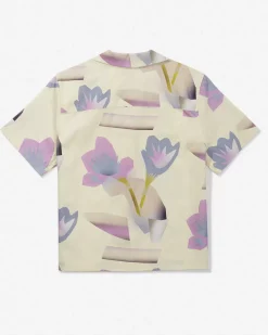 Dani Lagoon Blooms Camp Collar Short Sleeve Shirt