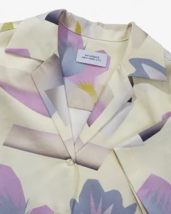 Dani Lagoon Blooms Camp Collar Short Sleeve Shirt