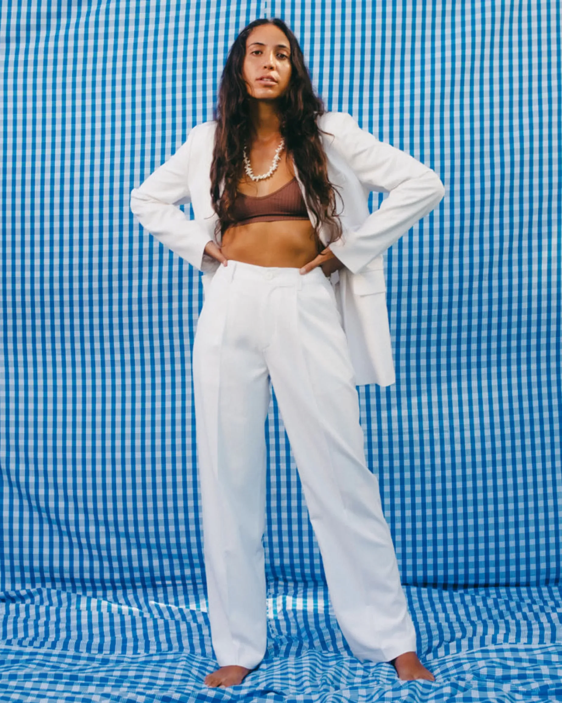 Kim Pinstripe Trouser