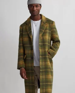 Morgan Plaid Overcoat