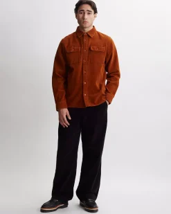 Nolan Washed Cord Long Sleeve Shirt