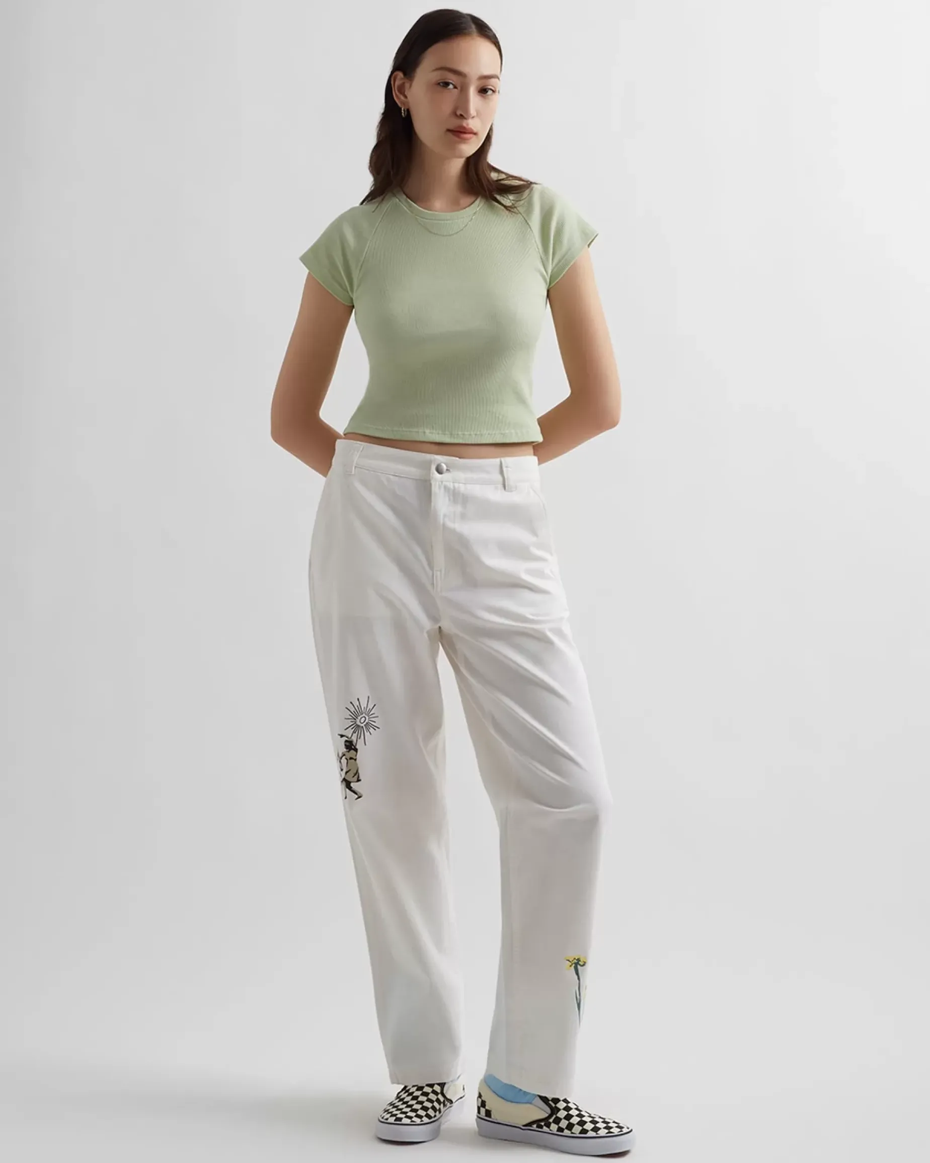 Raglan Rib Fitted Short Sleeve Tee