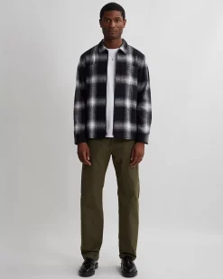 Ryan Zip Front Plaid Flannel Shirt