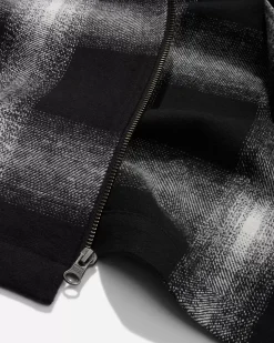 Ryan Zip Front Plaid Flannel Shirt