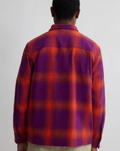 Ryan Zip Front Plaid Flannel Shirt