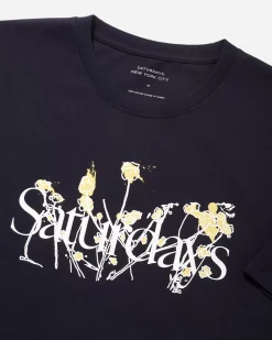 Saturdays Summer Floral Relaxed Short Sleeve Tee
