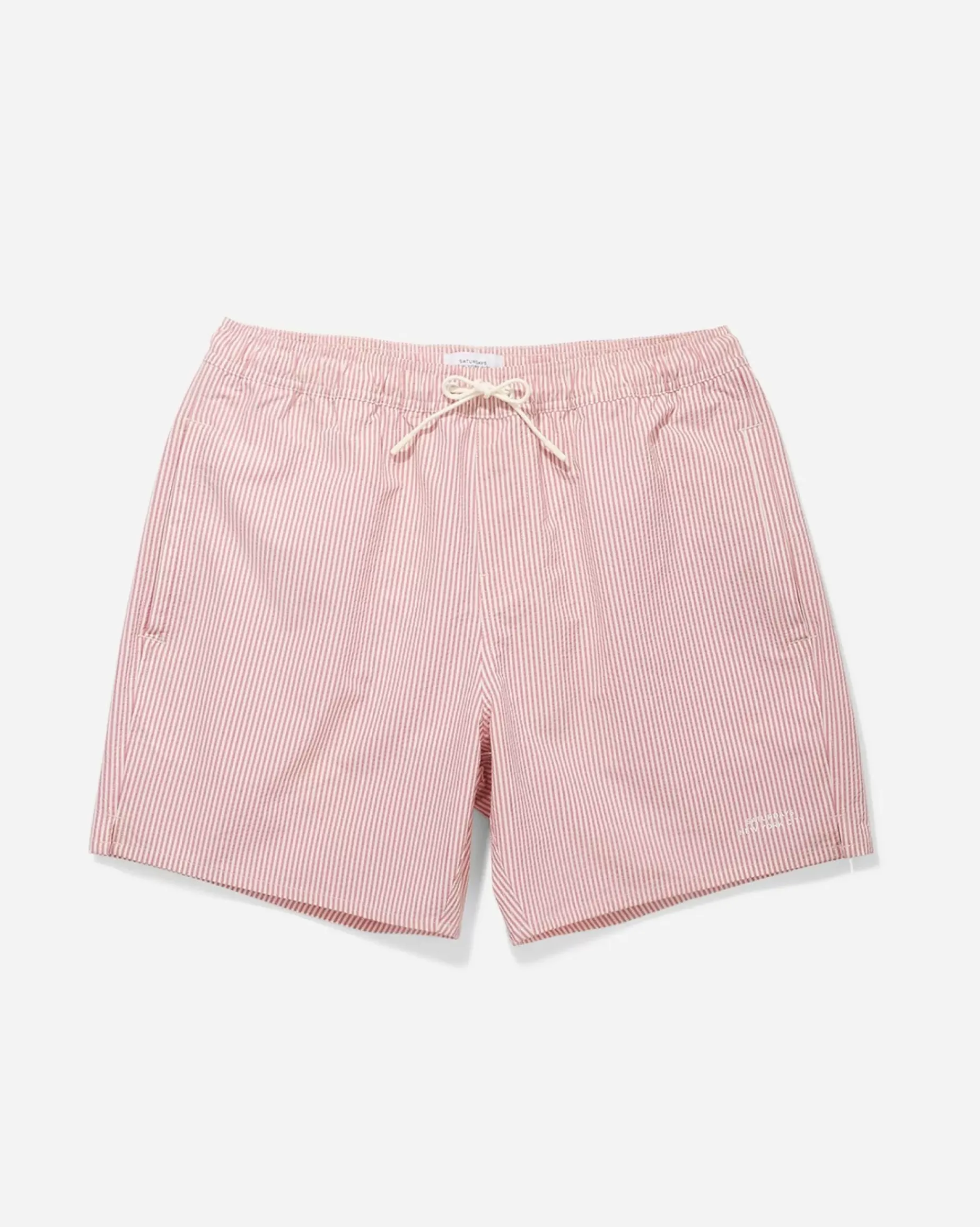 Timothy Seersucker Stripe Swim Short